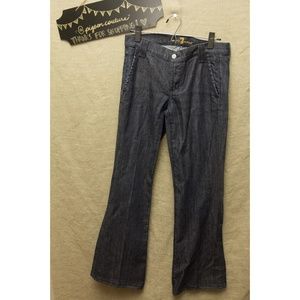 7 For All Mankind Dark Wash Trouser Jean
